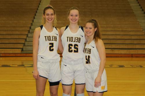 Hannah Welte, Addy Ciochon, and Liz Kalk (all class of 2024) have shot hoops together since they ...