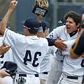 Beloit College Baseball celebrates their Midwest Conference Championship